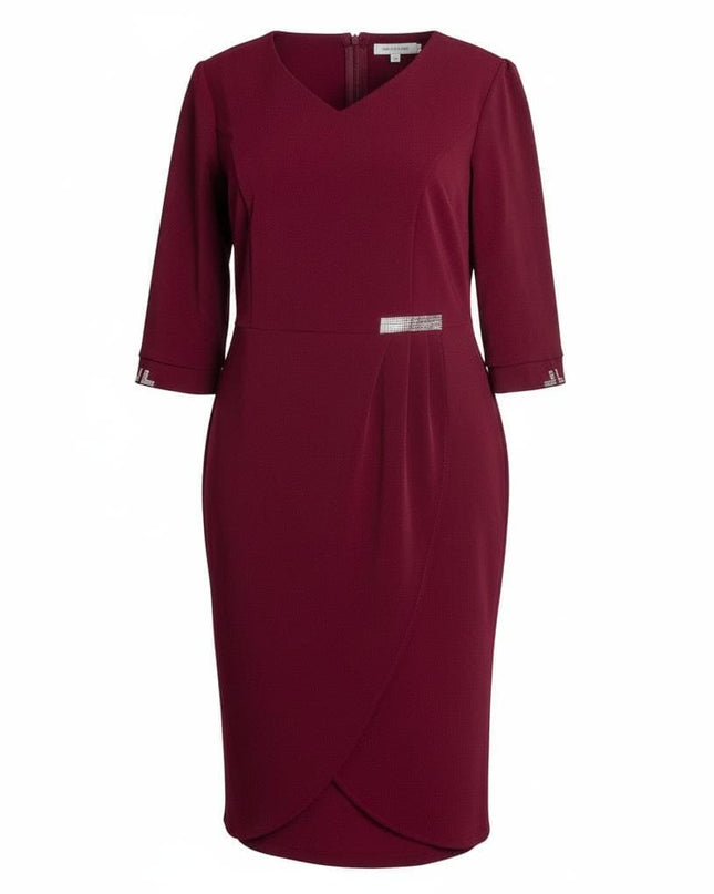 Rochie lungă elegantă, mărimi mari - Model floral