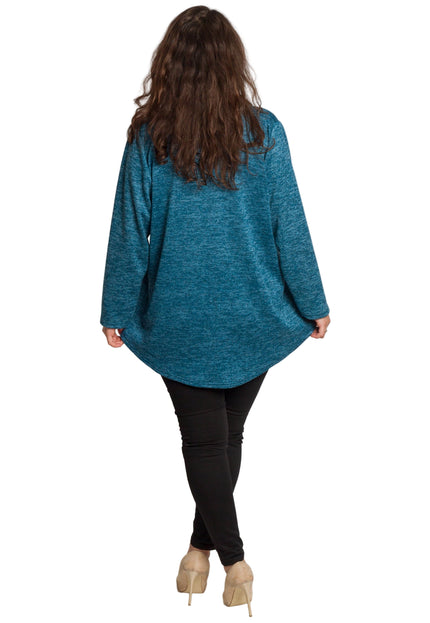 Tunică elegantă pentru femei - Mâneci spectaculoase cu buline