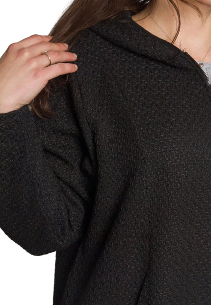 Cardigan elegant supradimensionat în culoarea mocha