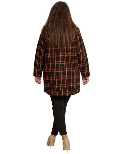 Cardigan elegant supradimensionat în culoarea mocha