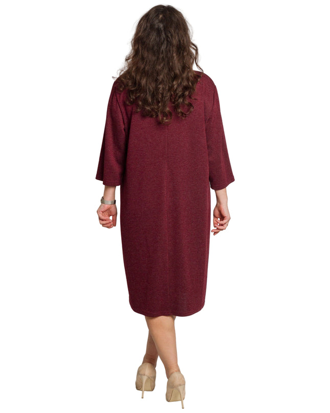 Rochie lungă elegantă, mărimi mari - Model floral