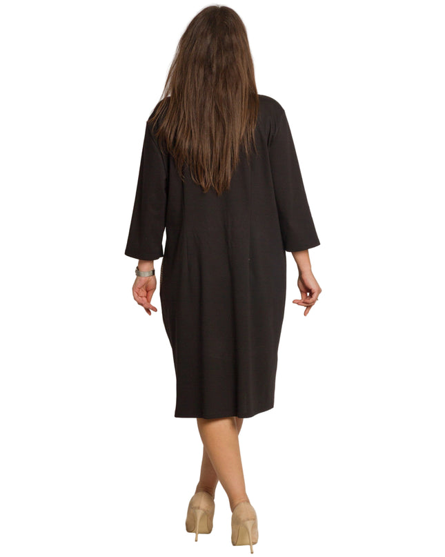 Rochie lungă elegantă, mărimi mari - Model floral