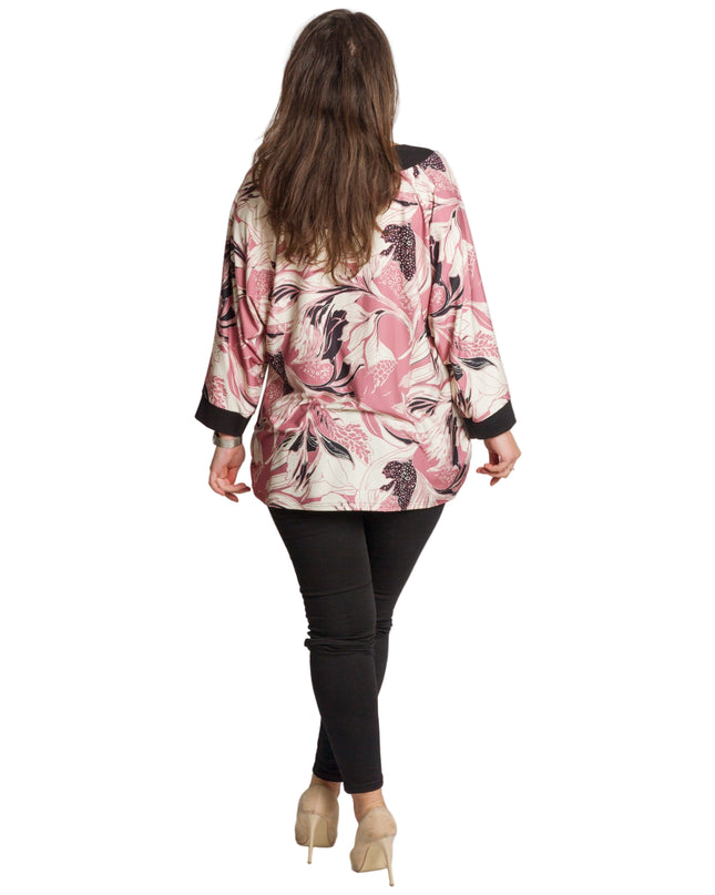 Tunică maxi formală cu flori roșii din șifon și maiou