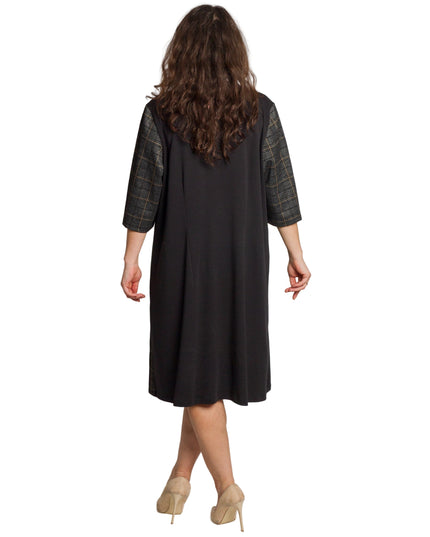 Rochie lungă elegantă, mărimi mari - Model floral