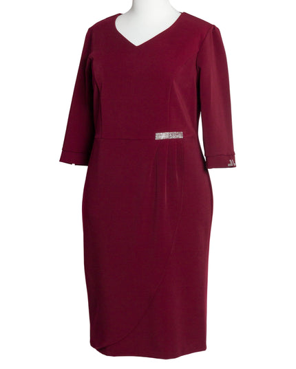 Rochie lungă elegantă, mărimi mari - Model floral