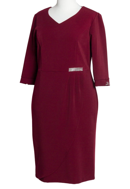 Rochie lungă elegantă, mărimi mari - Model floral