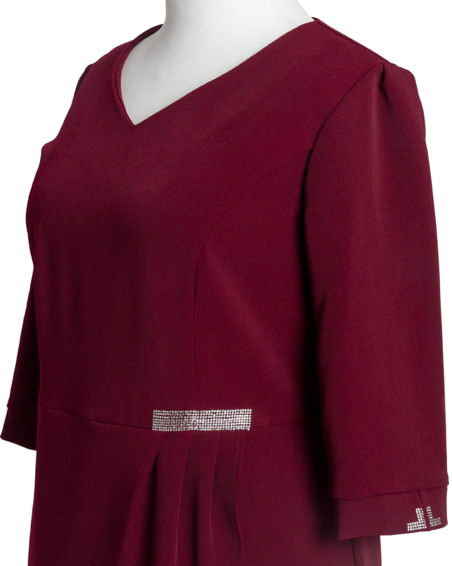 Rochie lungă elegantă, mărimi mari - Model floral