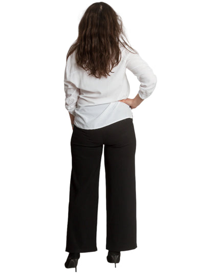 Pantaloni negri sport-eleganți, mărimi mari