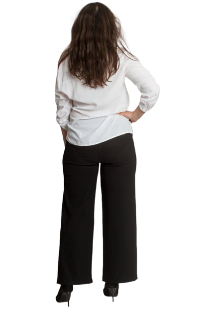 Pantaloni negri sport-eleganți, mărimi mari