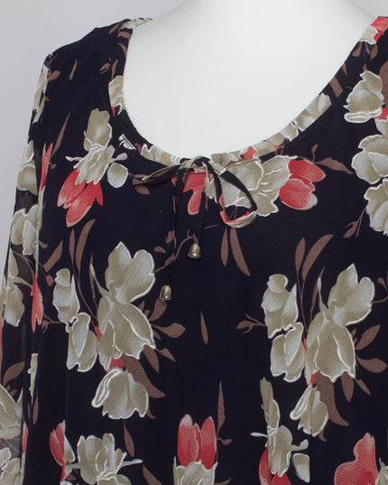 Tunică formală din șifon cu model floral