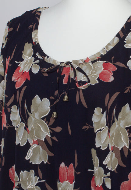 Tunică formală din șifon cu model floral