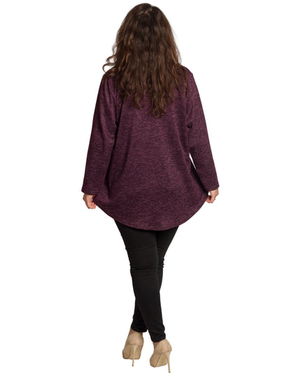 Tunică elegantă pentru femei - Mâneci spectaculoase cu buline