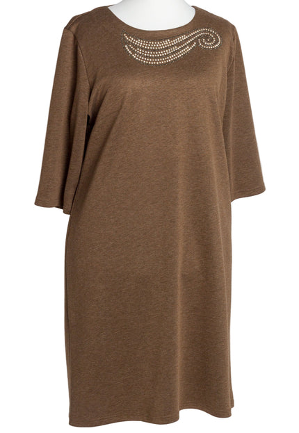 Rochie lungă elegantă, mărimi mari - Model floral