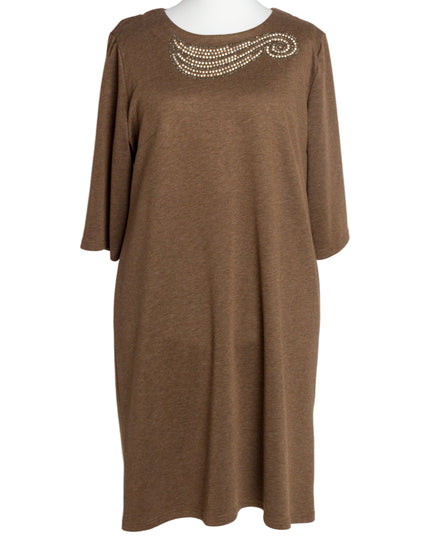 Rochie lungă elegantă, mărimi mari - Model floral