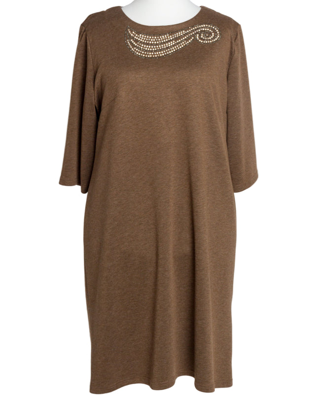 Rochie lungă elegantă, mărimi mari - Model floral