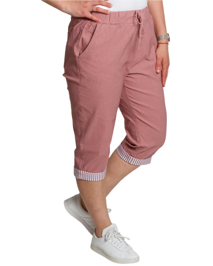 Pantaloni damă cu elastic și șnururi mărimi mari