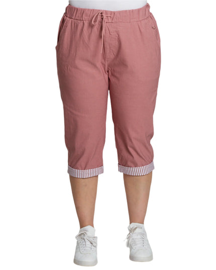 Pantaloni damă cu elastic și șnururi mărimi mari
