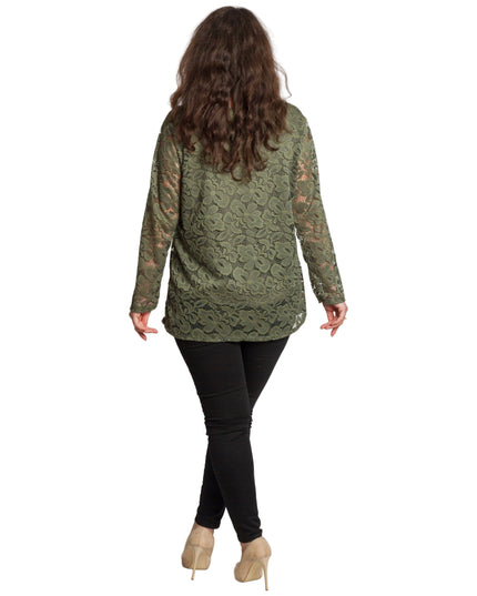 Tunică elegantă pentru femei - Mâneci spectaculoase cu buline