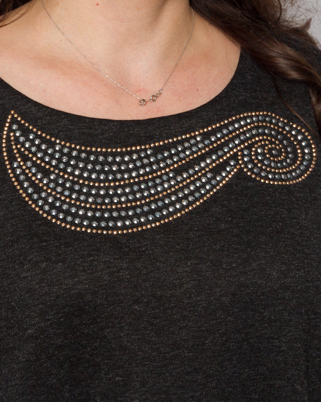 Rochie lungă elegantă, mărimi mari - Model floral