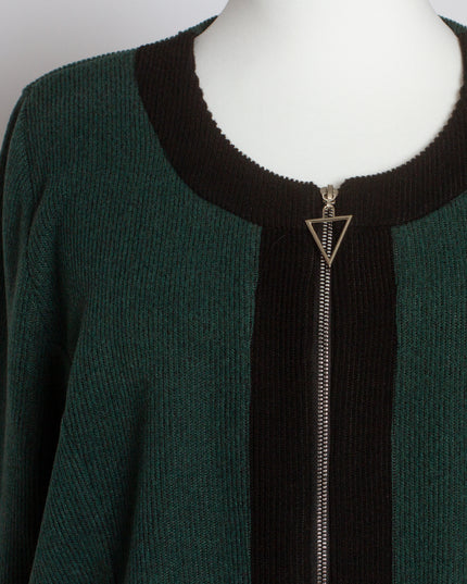 Cardigan elegant supradimensionat în culoarea mocha