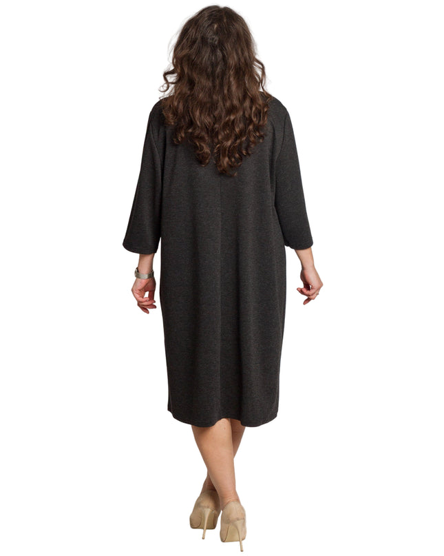 Rochie lungă elegantă, mărimi mari - Model floral