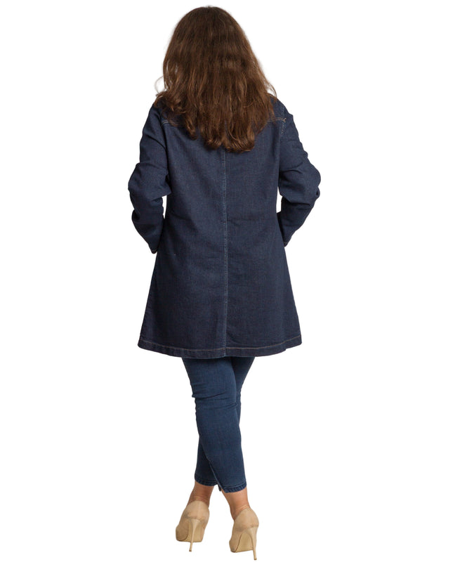 Jachetă de damă din burete cu glugă și buzunare