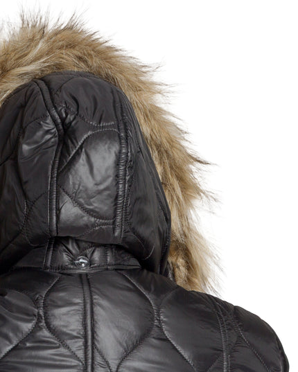 Jachetă de damă din burete cu glugă și buzunare