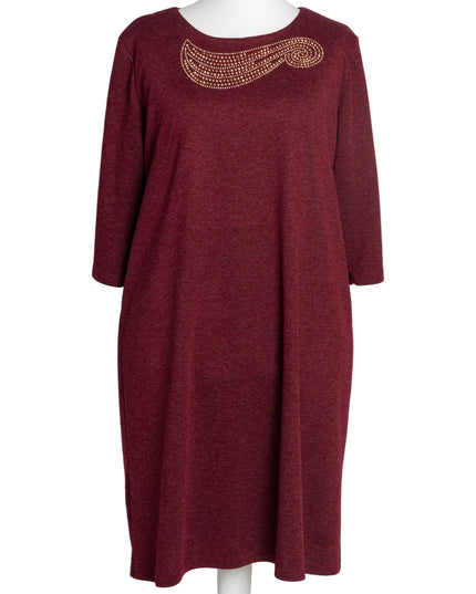 Rochie lungă elegantă, mărimi mari - Model floral