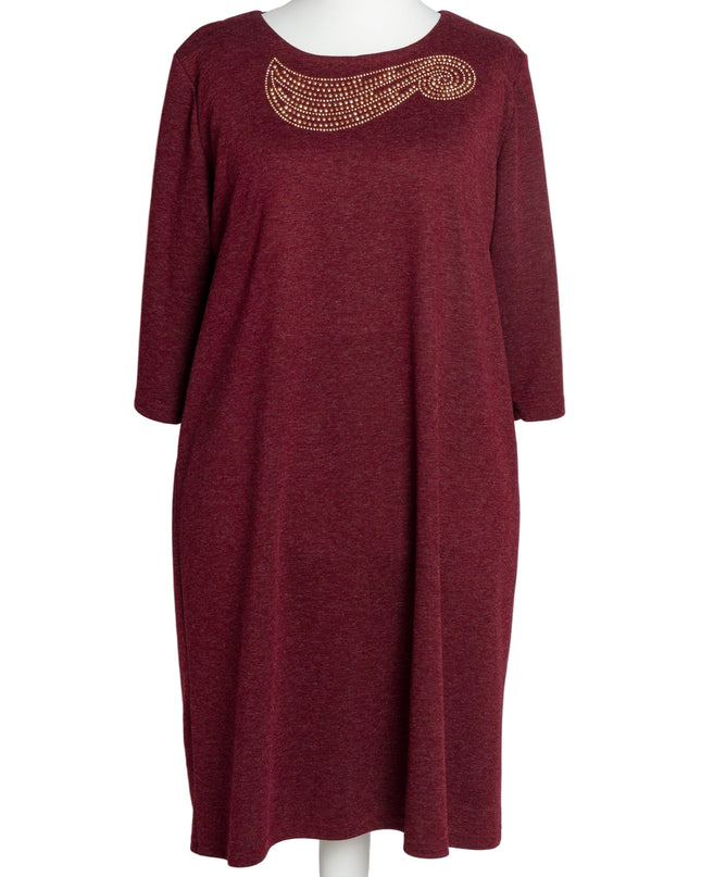 Rochie lungă elegantă, mărimi mari - Model floral