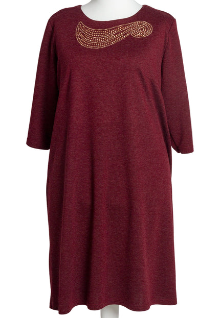 Rochie lungă elegantă, mărimi mari - Model floral