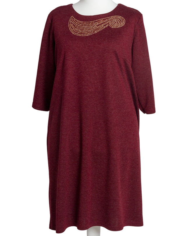 Rochie lungă elegantă, mărimi mari - Model floral