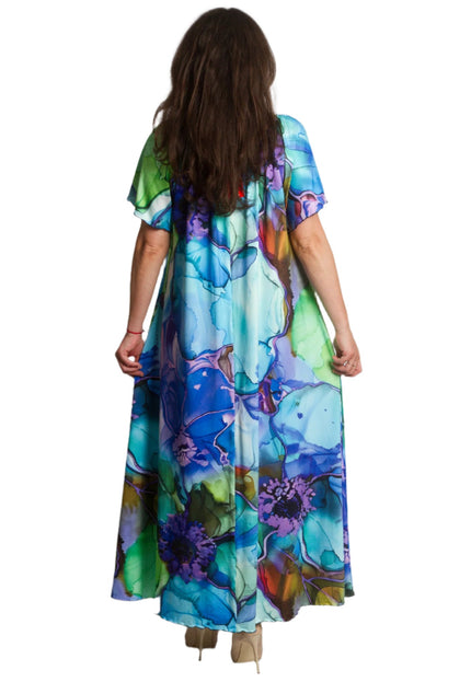 Rochie florală mărime mare cu model floral