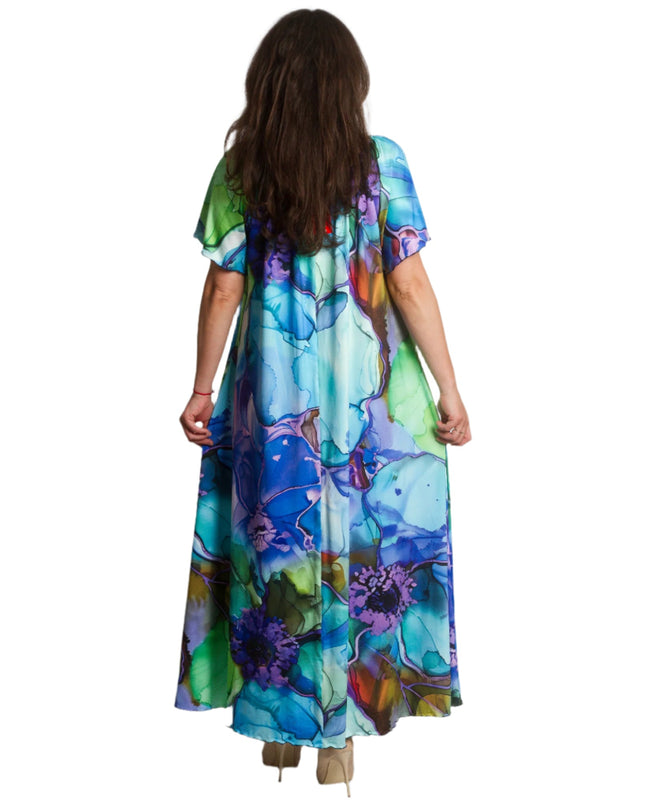 Rochie florală mărime mare cu model floral