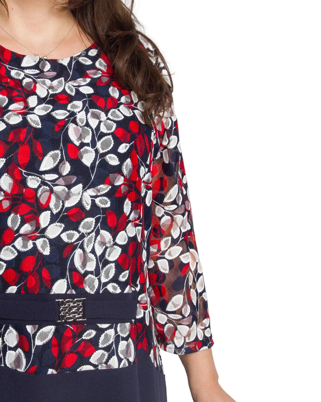 Rochie de vară din șifon, mărime maxi, cu motive florale