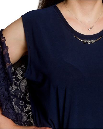 Set elegant de mască pentru femei, format din rochie și jachetă din dantelă