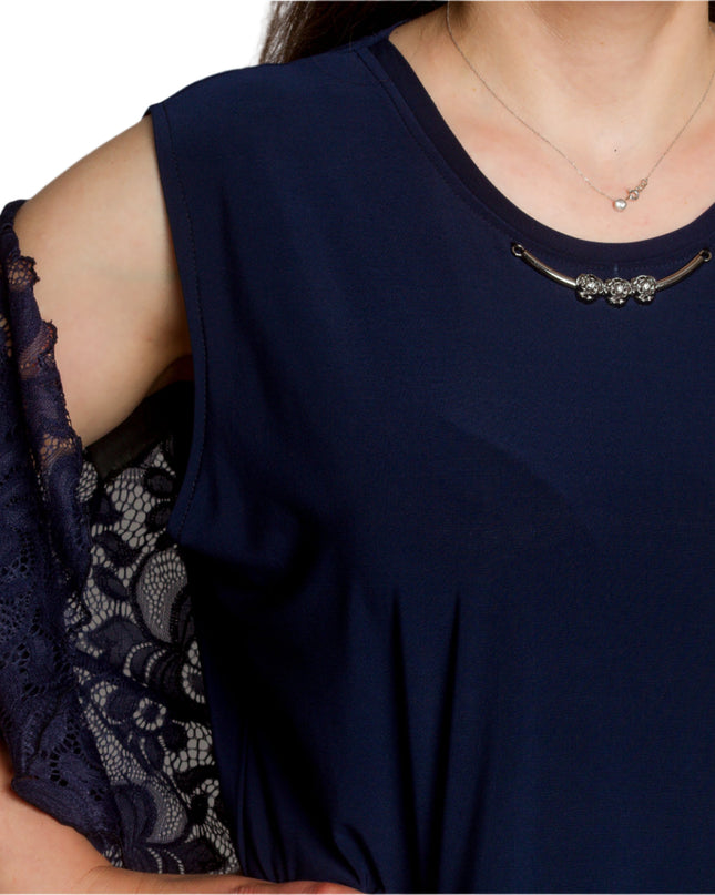 Set elegant de mască pentru femei, format din rochie și jachetă din dantelă