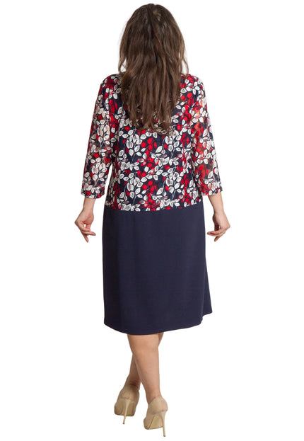 Rochie de vară din șifon, mărime maxi, cu motive florale