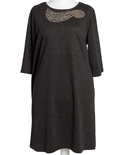 Rochie lungă elegantă, mărimi mari - Model floral