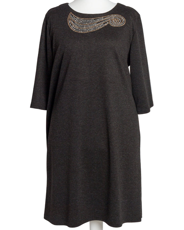 Rochie lungă elegantă, mărimi mari - Model floral