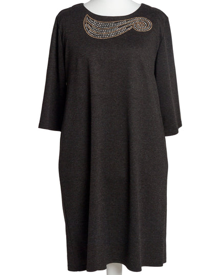 Rochie lungă elegantă, mărimi mari - Model floral