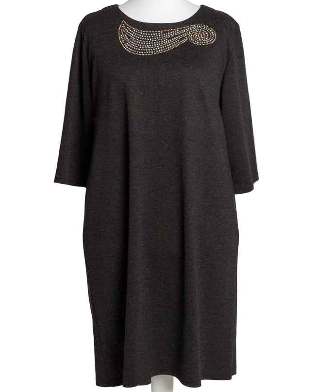 Rochie lungă elegantă, mărimi mari - Model floral