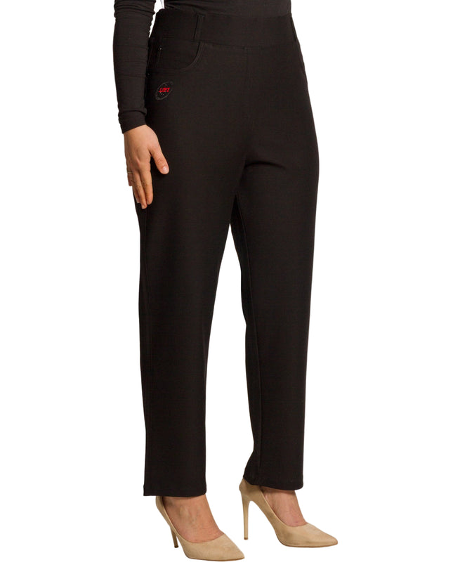 Blugi de damă cu elastic și șireturi, mărimi mari