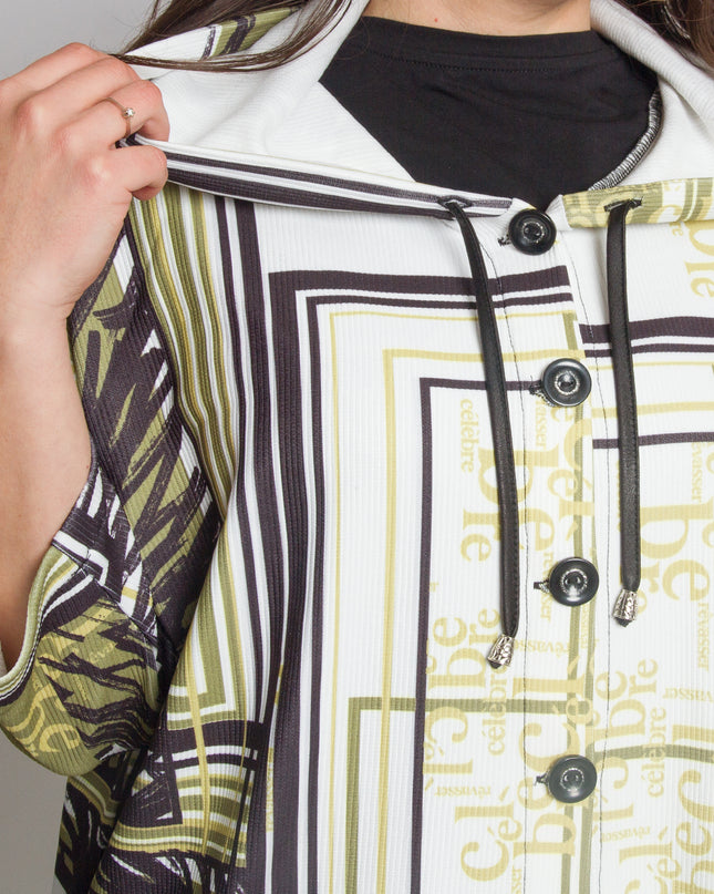 Jachetă cu glugă și buzunare - Elastic și confortabil