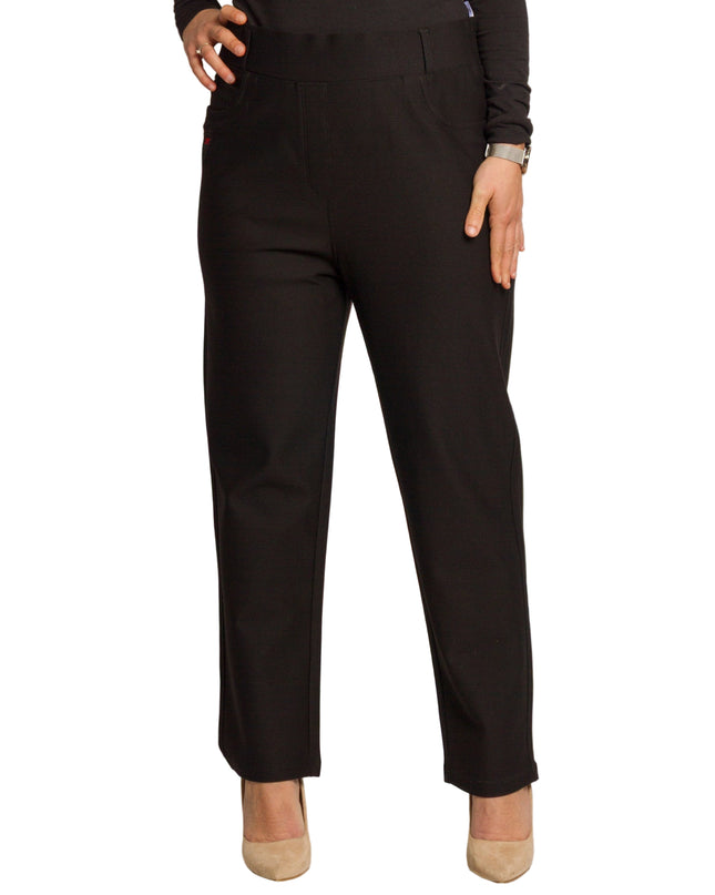 Blugi de damă cu elastic și șireturi, mărimi mari