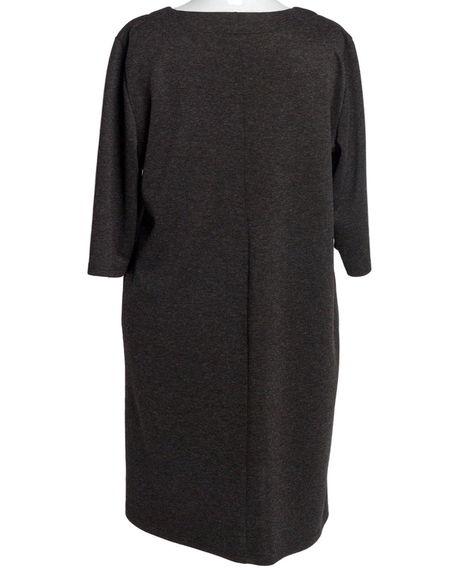 Rochie lungă elegantă, mărimi mari - Model floral