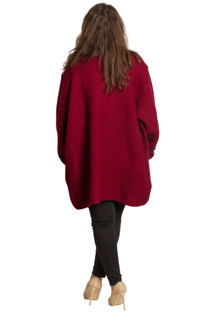 Cardigan elegant supradimensionat în culoarea mocha
