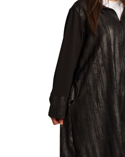 Cardigan elegant supradimensionat în culoarea mocha