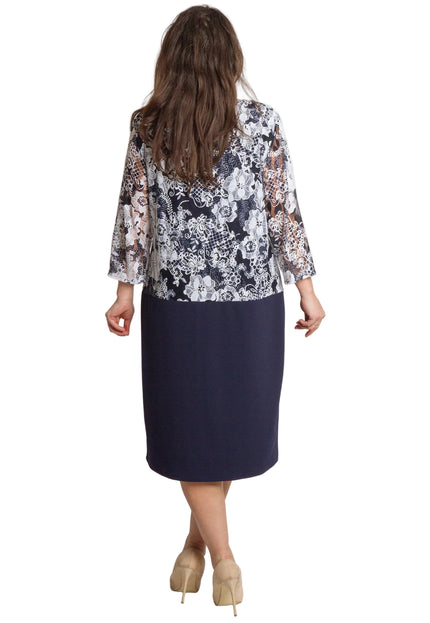 Rochie de vară din șifon, mărime maxi, cu motive florale