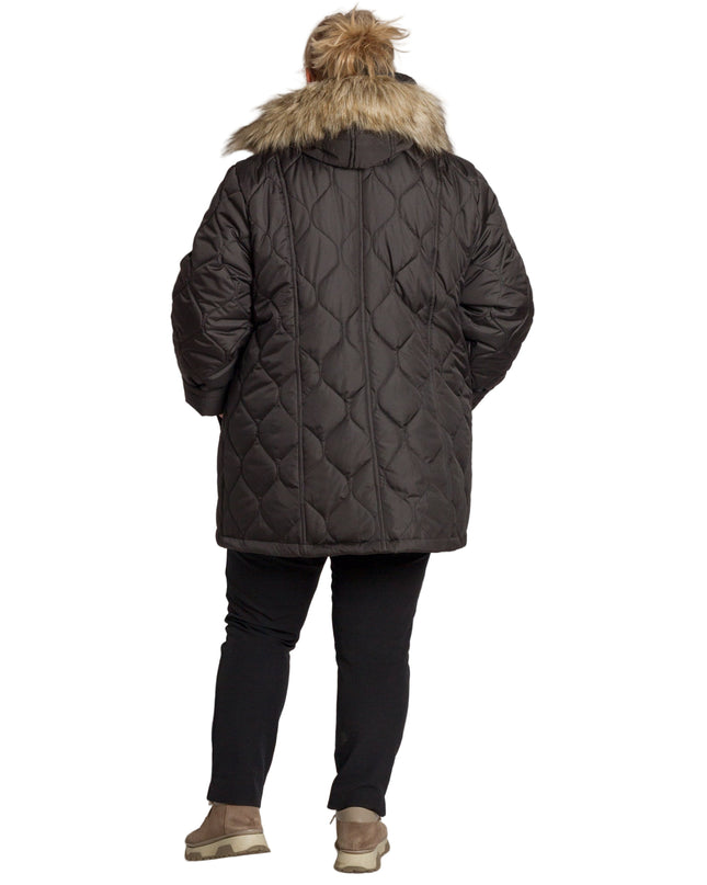 Jachetă de damă din burete cu glugă și buzunare