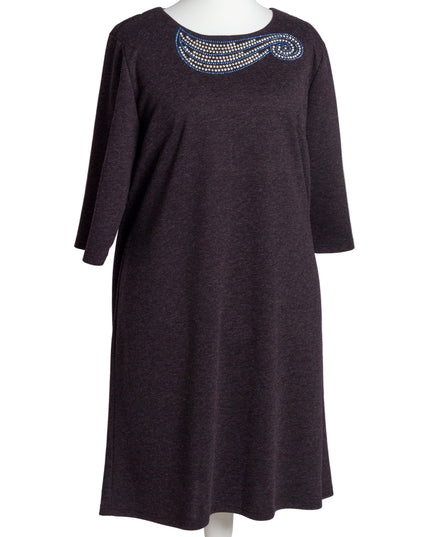 Rochie lungă elegantă, mărimi mari - Model floral